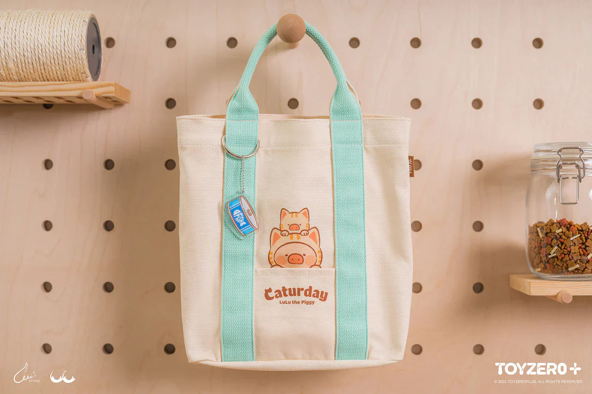 LuLu The Piggy Caturday Tote Bag
