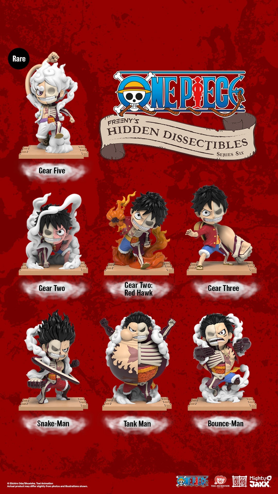 Freenys Hidden Dissectibles: One Piece S06 - Luffy Gears Edition by Mighty Jaxx