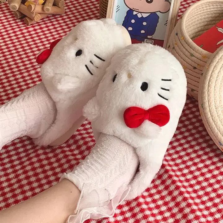 Hellokitty Plush Slippers