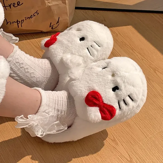 Hellokitty Plush Slippers