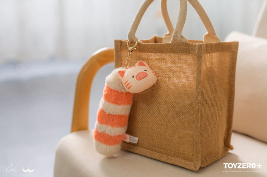 LuLu The Piggy Caturday Kitty Plush Keychain Tail Version