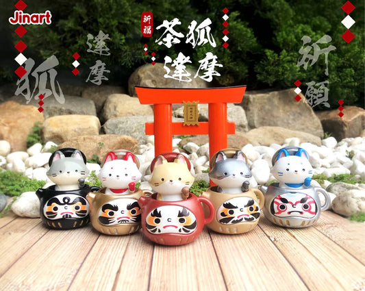 Daruma Teapot Fox by Jinart